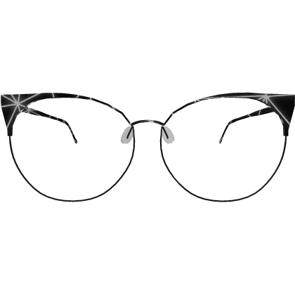 White Stargazer Cat-Eye Glasses