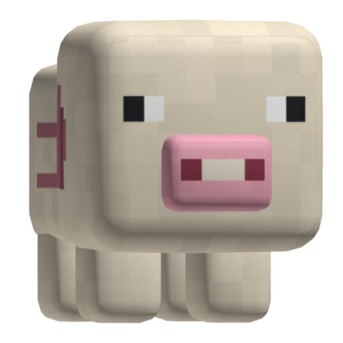 White Pixel Pig