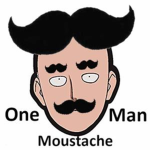 One Moustache Man