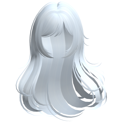 ♡ long windy flowy anime hair in blue Roblox item