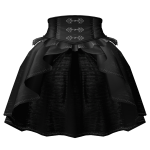 gothic victorian black bustle skirt w/ corset