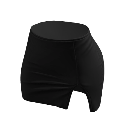 Skirt Black Tight High Waisted Mini Chibi Chic Y2K thumbnail