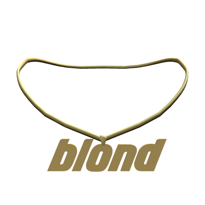 blond frank gold necklace 3.0 Roblox item