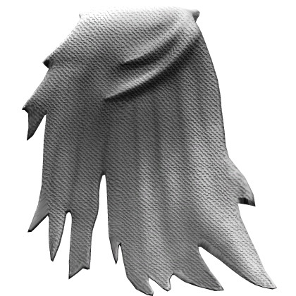White Torn Cape