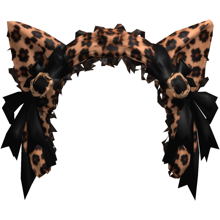 Leopard Coquette Cat Ear Headband