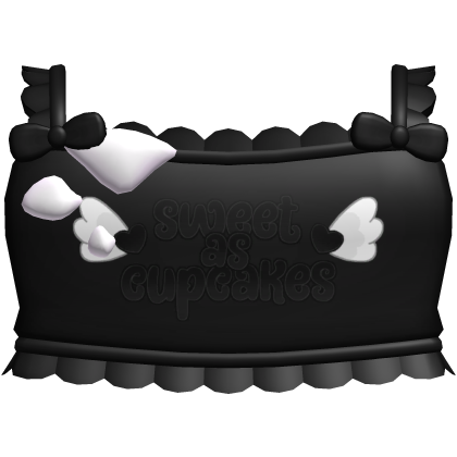 🧁 sweet cupcake tweencore doll ruffle top black