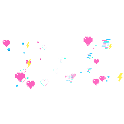 [ANIMATED] 8-Bit Hearts Aura  ❤️⚡💙