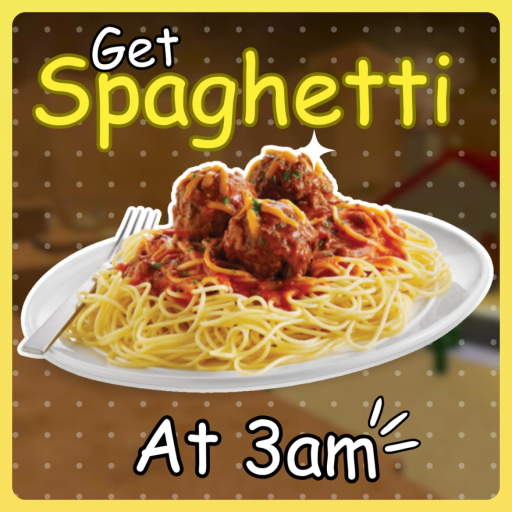 Get Spaghetti At 3am (NEW UPDATE) official Roblox game thumbnail