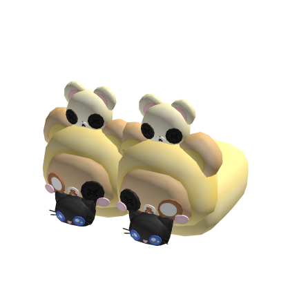 spooky halloween rilakkuma x coraline slippers