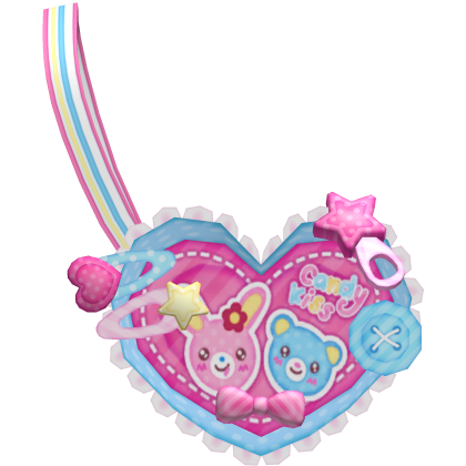 3.0 Cute Kawaii Blue Popo Mezzo Piano Heart Bag