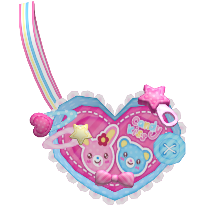 3.0 Cute Kawaii Blue Popo Mezzo Piano Heart Bag