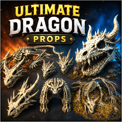 Ultimate Dragon Skeleton Props Made By Zelgraz