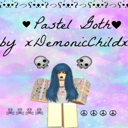Pastel Goth Decal Roblox decal