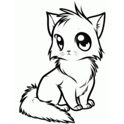 cute kitty drawing Roblox decal