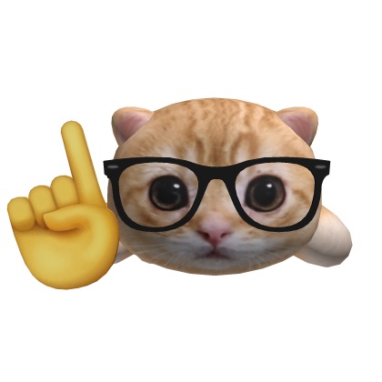 El Gato Nerd On Head