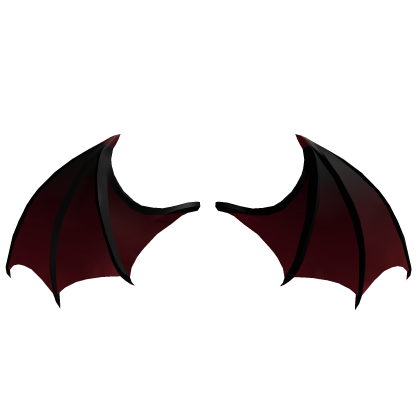 Black Red Bat Wings