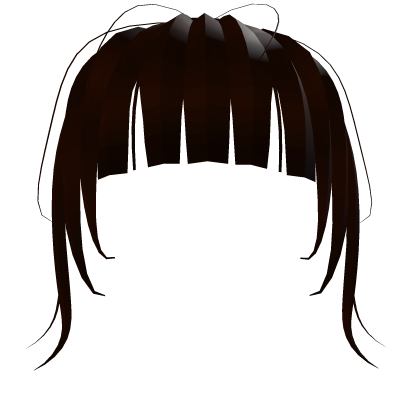 ♡ Dark Red Bangs Hair Roblox item