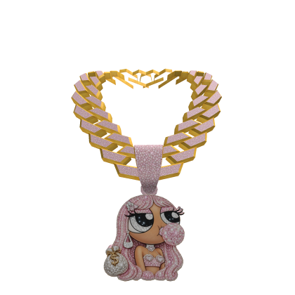 Pink Baddie Iced Chain Roblox item