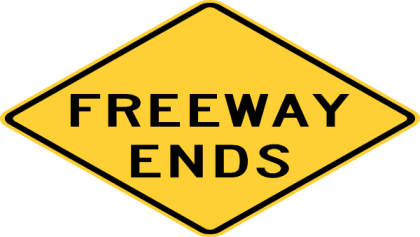Freeway Ends Sign Roblox decal