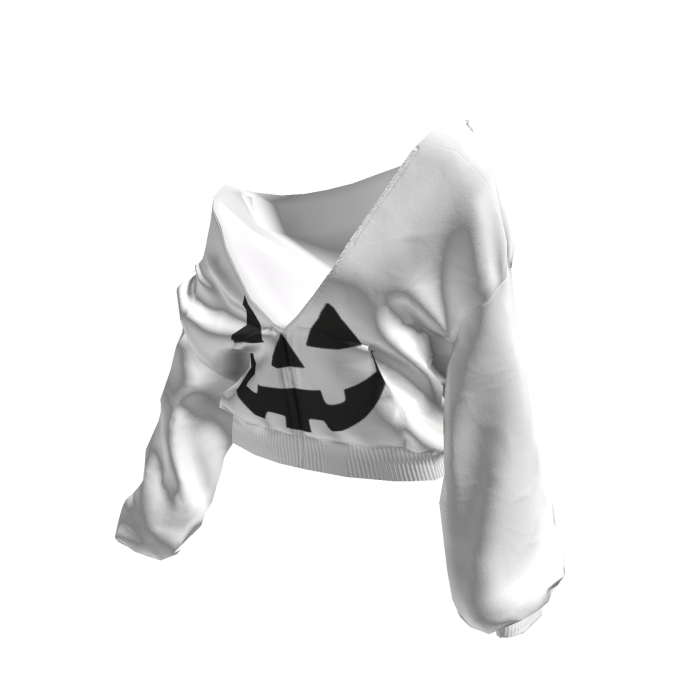 🎃 Halloween Pullover Baggy Hoodie White&Black