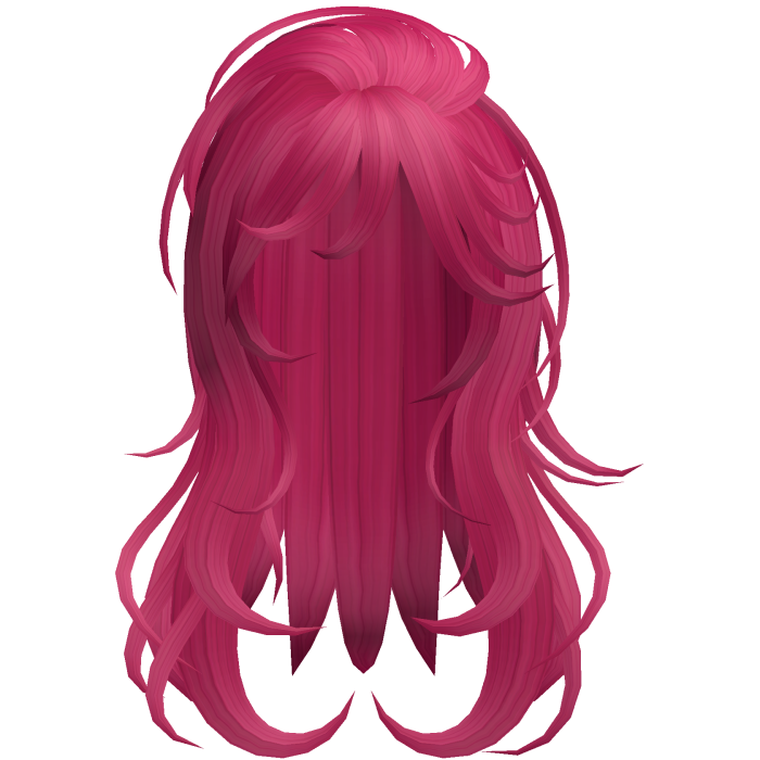 Soft Flowy Long Layered Hair (Hot Pink)