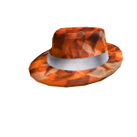 Orange Sparkletime Fedora