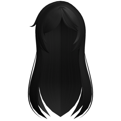 ♡/ᐠ_ ꞈ _ᐟ\ cute messy wispy long emo hair ♡ black Roblox item