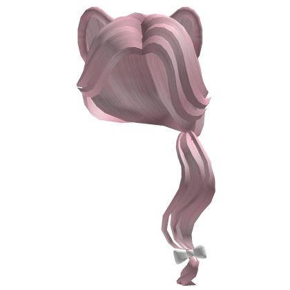 Pink Cat Side Ponytail Hair Roblox item
