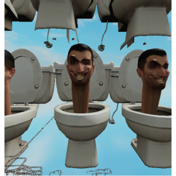 Cart ride into 15 skibidi toilets