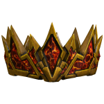 (CODE= 4495 ) Wealthy 24k Golden Lava Gem Crown
