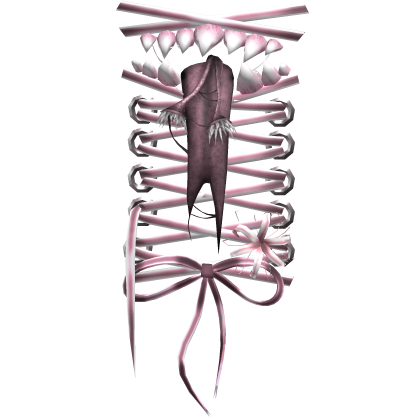 Pink Creepycore Shoulder Monster Stitches [L]