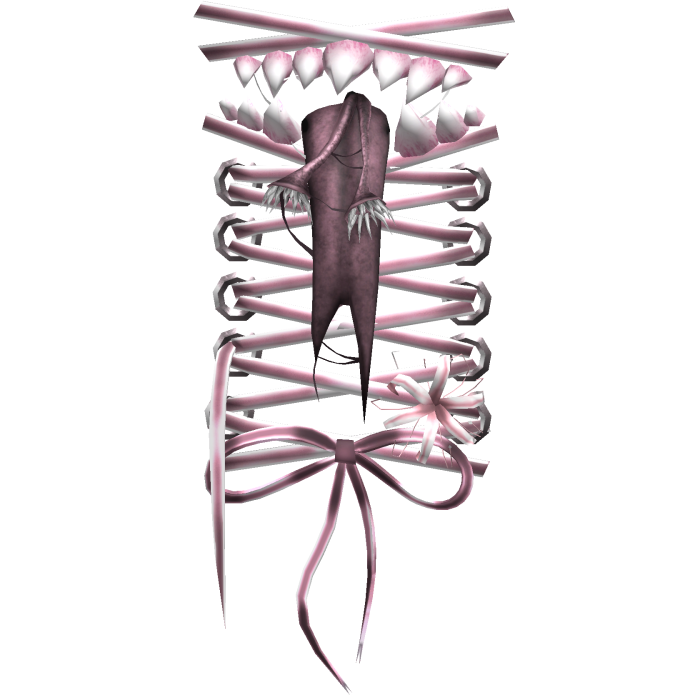 Pink Creepycore Shoulder Monster Stitches [L]