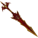 Red & Gold Demonic Vampire Sword