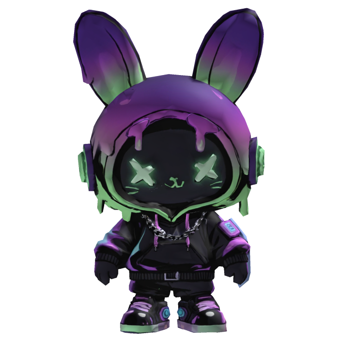 Cyber-rabbit shoulder accessory 🎧