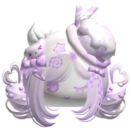 ♡ Ice Cream Girly Buns (Pastel Purple)