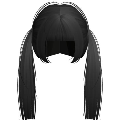 . ‿ ♡ anime cutecore dolly black hair Roblox item
