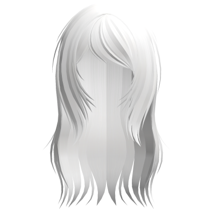 ♡ cute scene messy white long hair