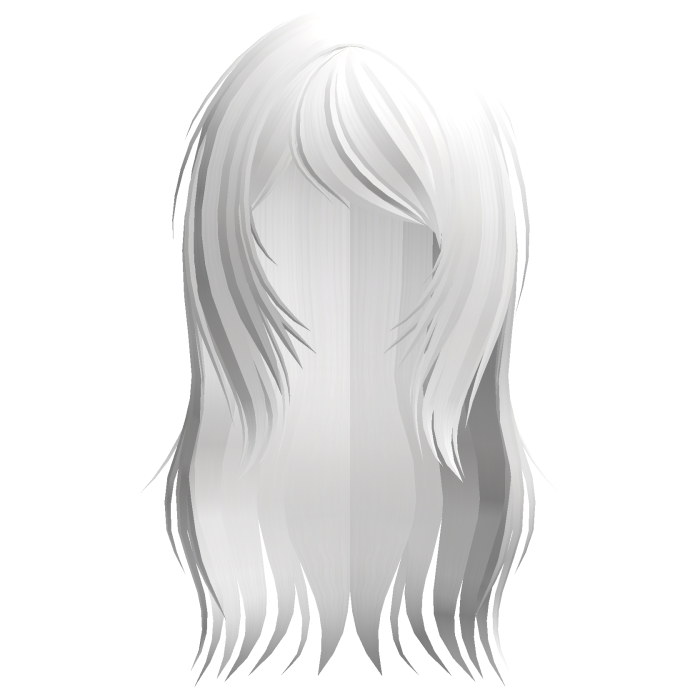 ♡ cute scene messy white long hair