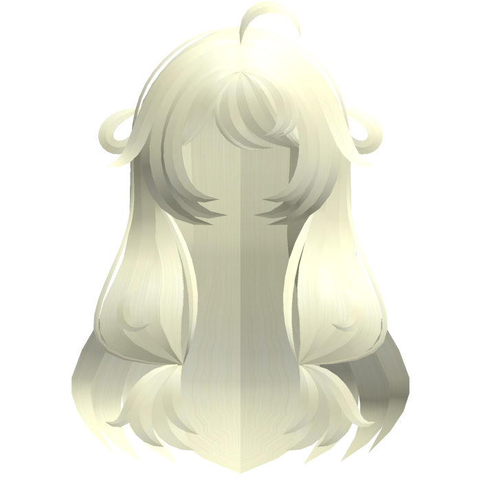 blonde adorable poofy long moe hair