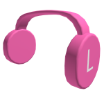 Valentines Pink Clockwork Headphones