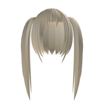 Blonde vampire fangs emo messy twintails Roblox item
