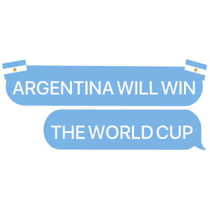 ARGENTINA WILL WIN THE WORLD CUP text Roblox item