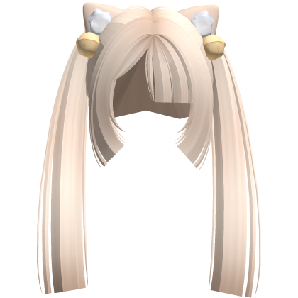 Kitty hime pigtails Blonde Roblox item
