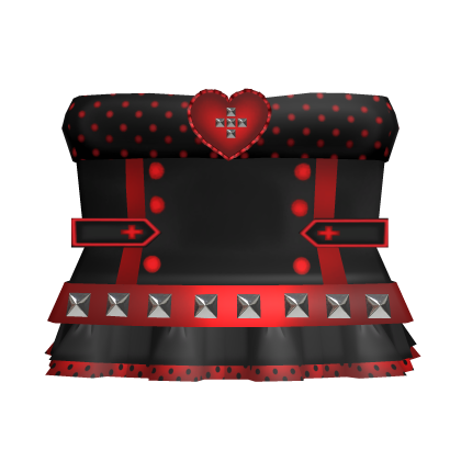 kawaii black n red nurse dress Roblox item