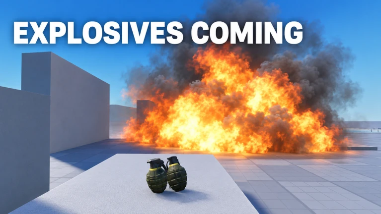 Explosives are coming