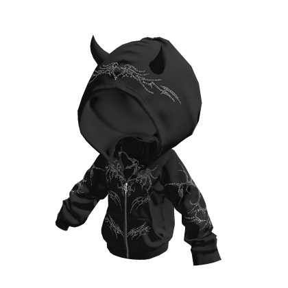 ♥Devil Overfit Hoodie BLACK♥