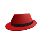 Red Shiny Fedora