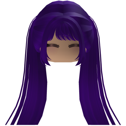 Cute emo y2k hair fluffy (purple)