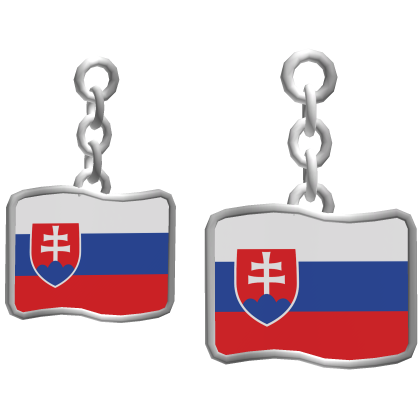 Slovakia Flag Earrings