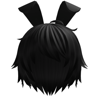 ☰ Cute Moe Bunny Boy Black Tufts Hair Roblox item